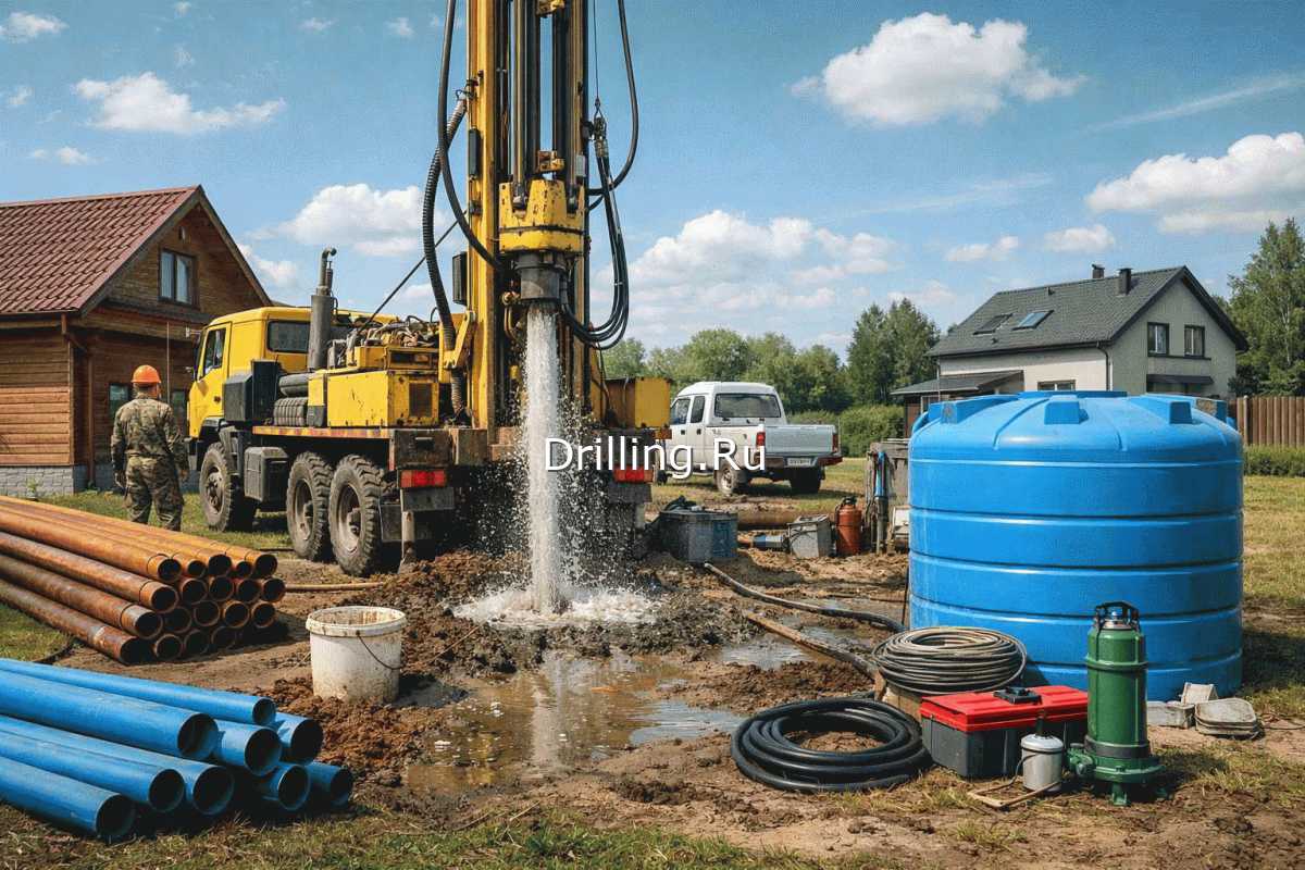 Иллюстрация к тексту Сколько, по-вашему, должно стоить бурение скважины на воду?